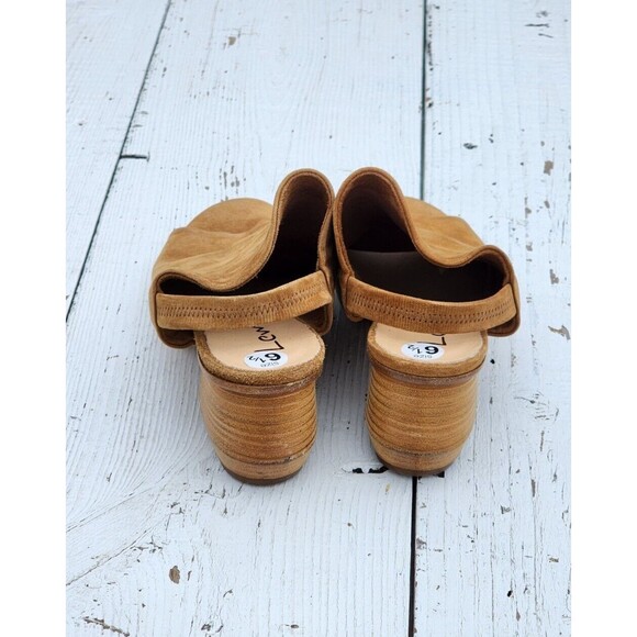 Lemare ITALY Made Women Brown Suede Leather Block Heels Sandals Sz US 6.5 EU 37 - Picture 4 of 8